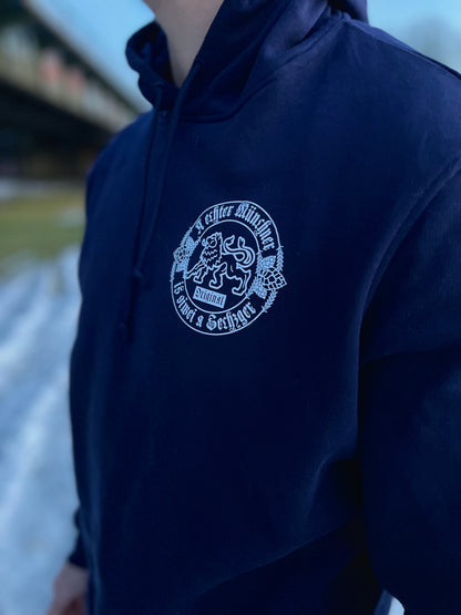 Hoodie "A echter Münchner is oiwei a Sechzger"