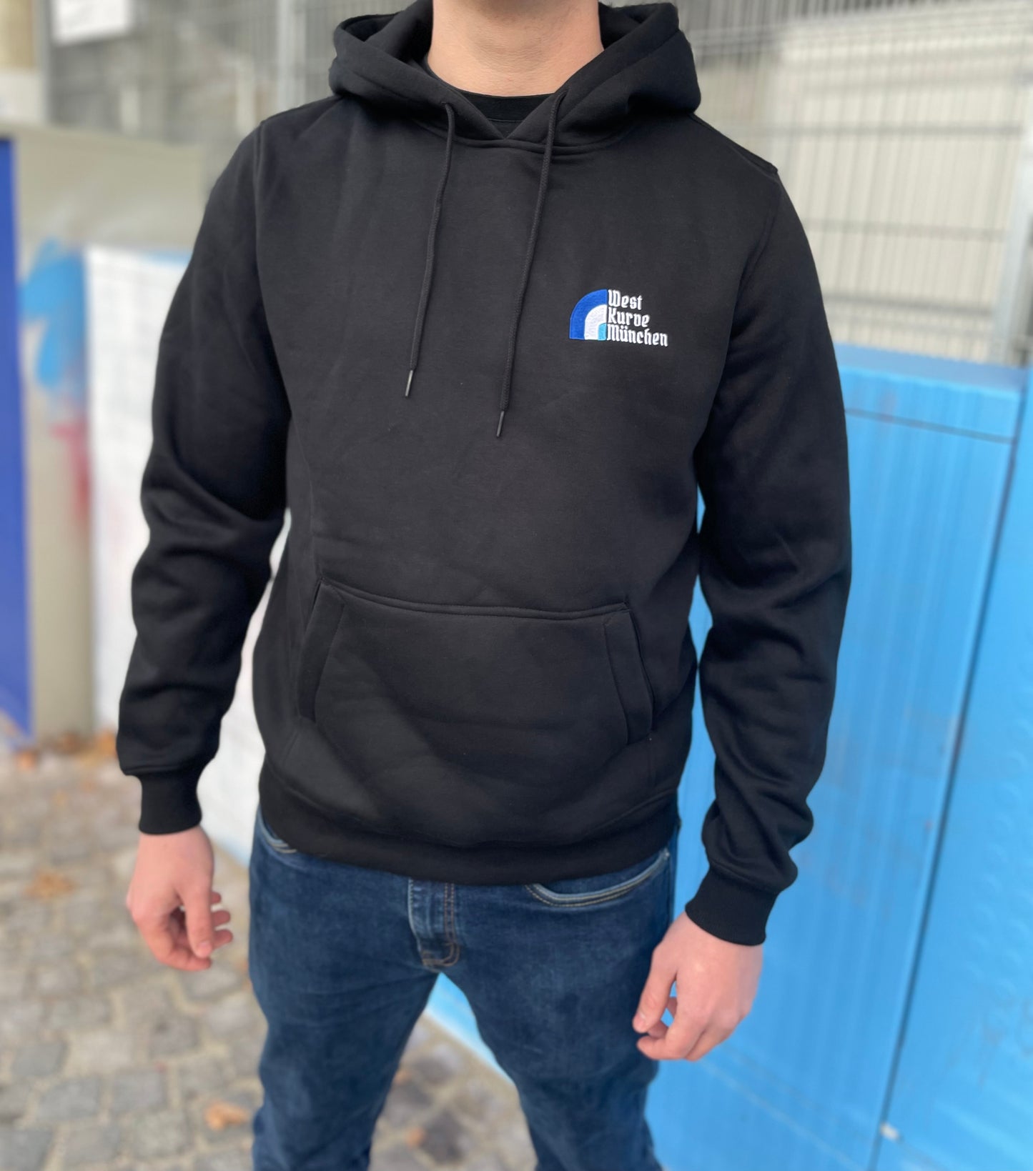 Hoodie "Westkurve München" Schwarz